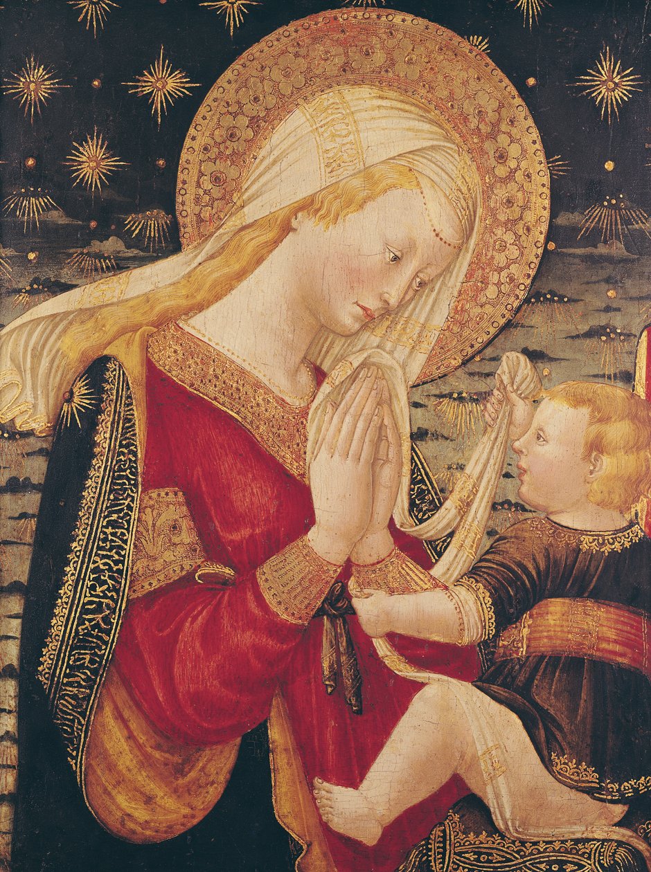 Jomfru og barn (tempera på panel) av Neri di Bicci