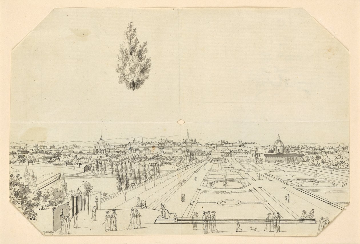 Utsikt over Wien fra Belvedere av Leopold Blonder
