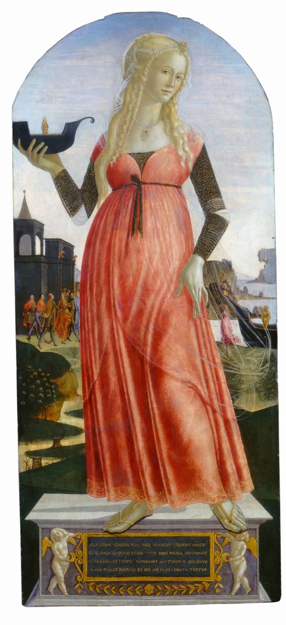 Claudia Fifth, ca. 14901495. av Neroccio de Landi
