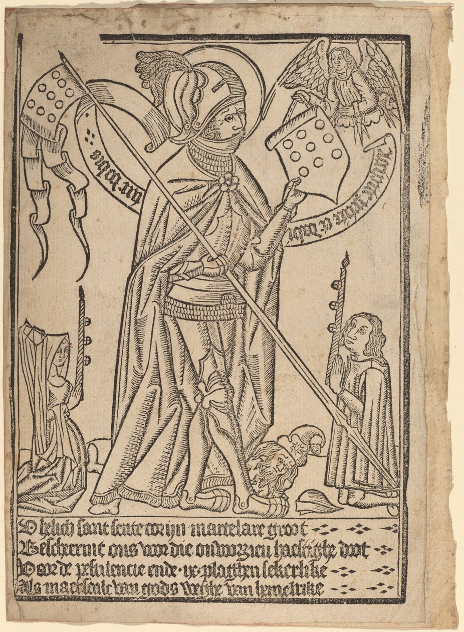 Saint George (?) av Netherlandish 15th Century