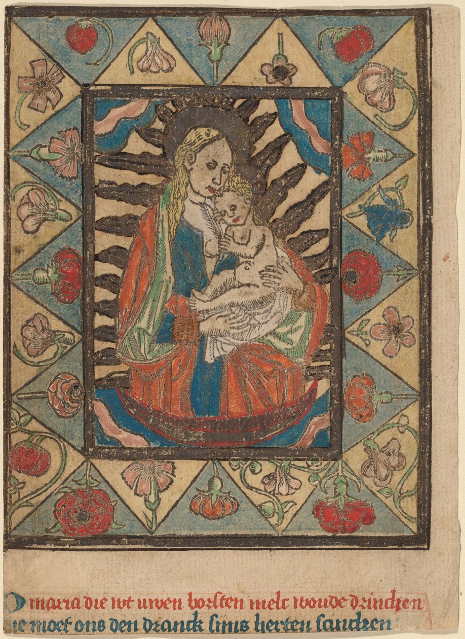 Madonnaen og barnet av Netherlandish 15th Century