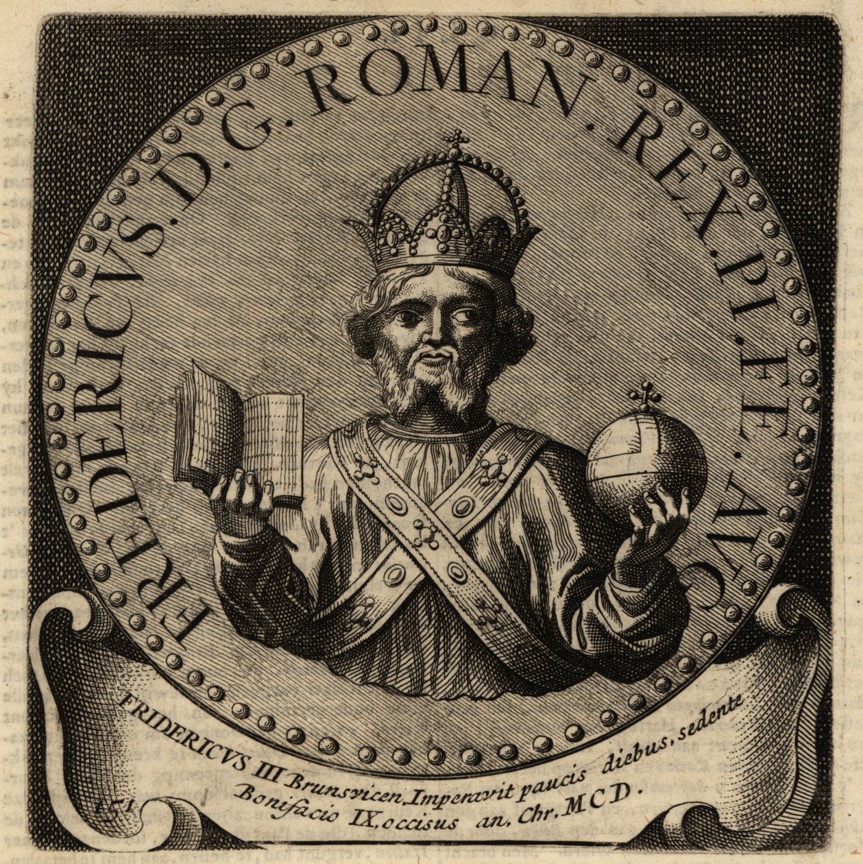 Den hellige romerske keiser Fredrik III. av Netherlandish School