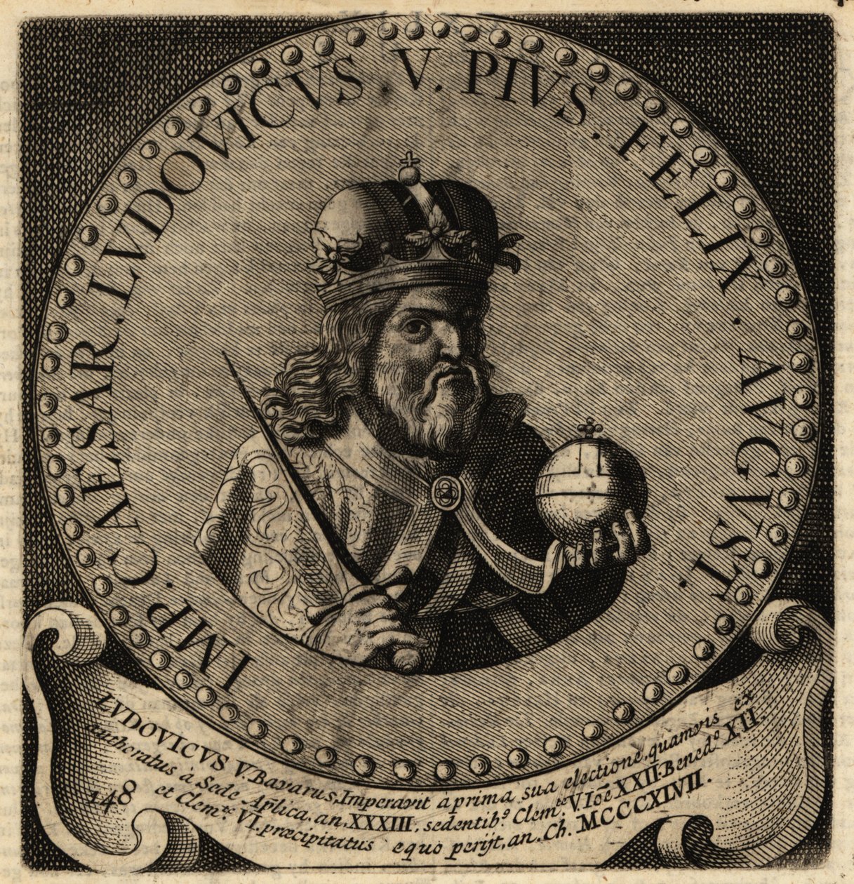 Den hellige romerske keiser Ludvig IV. av Netherlandish School