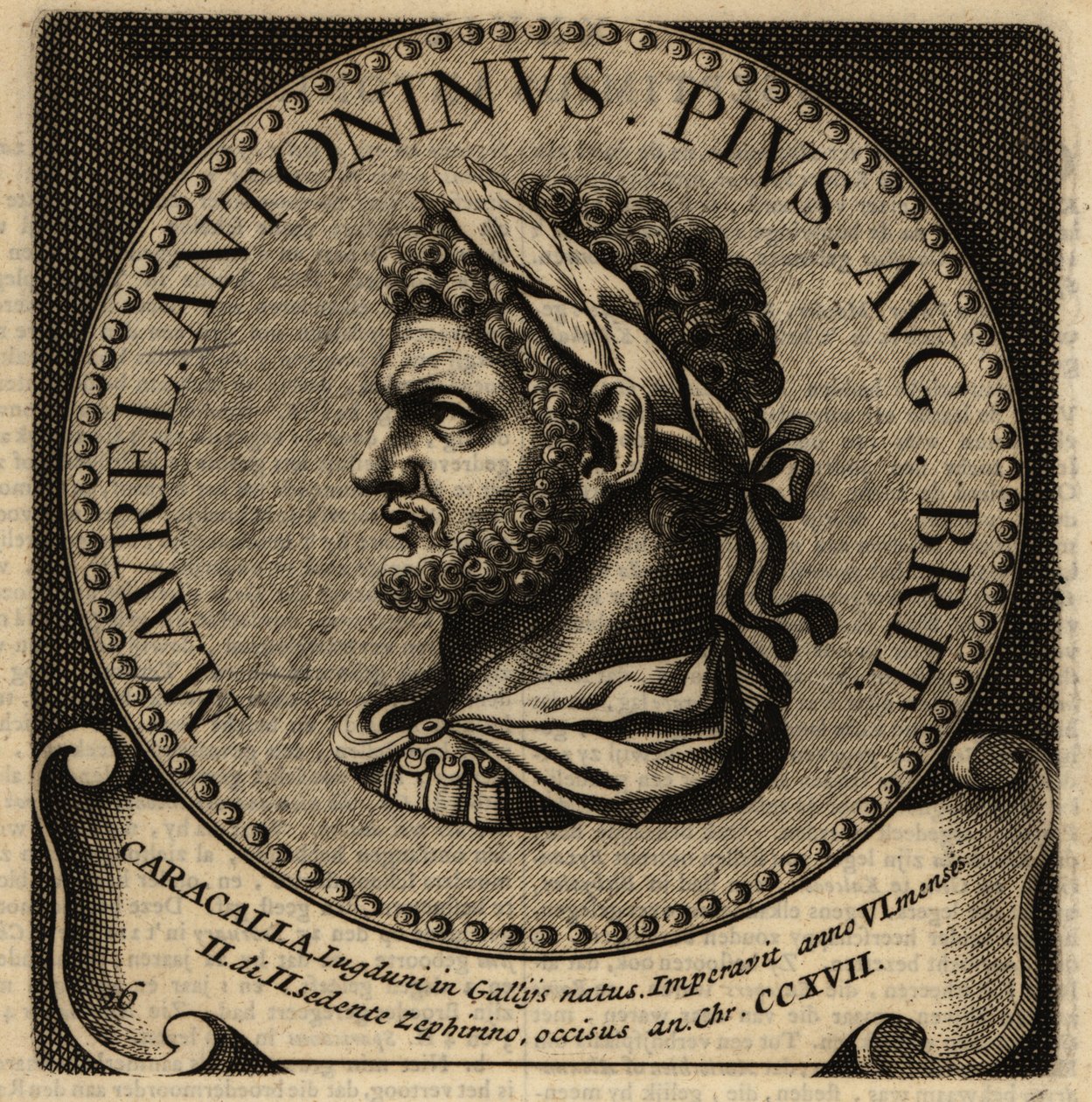 Portrett av den romerske keiseren Caracalla. av Netherlandish School