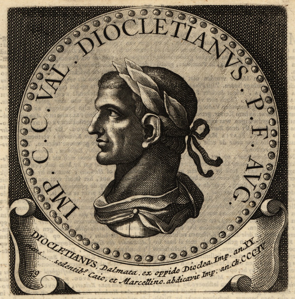 Portrett av den romerske keiseren Diokletian. av Netherlandish School