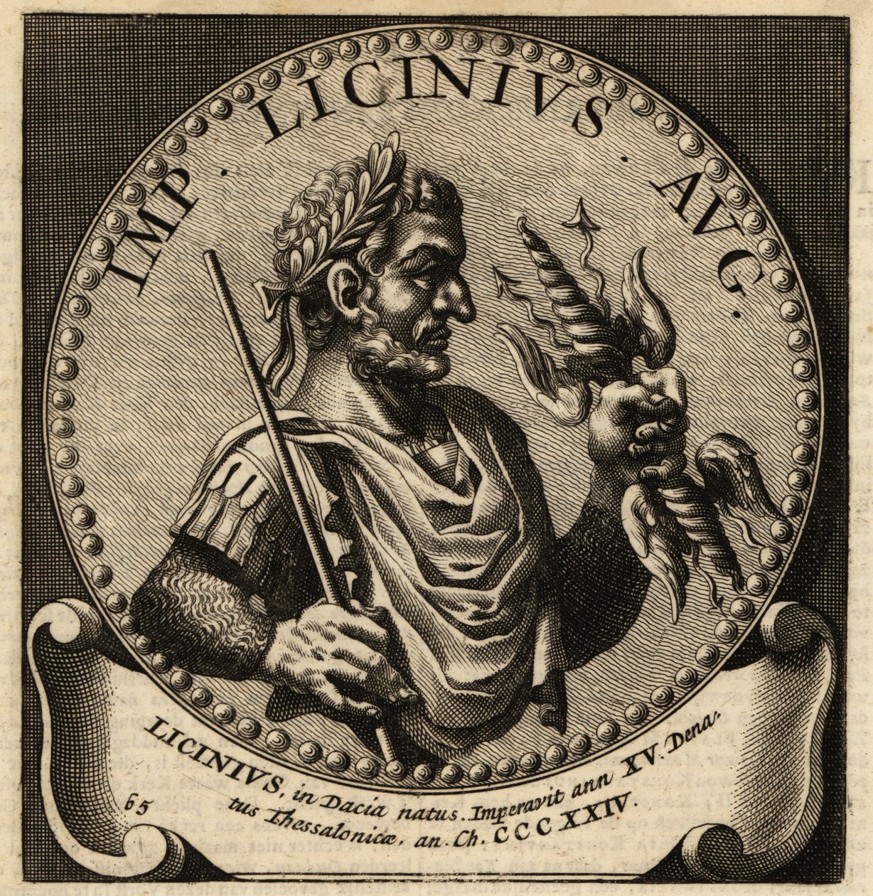 Portrett av den romerske keiseren Licinius. av Netherlandish School