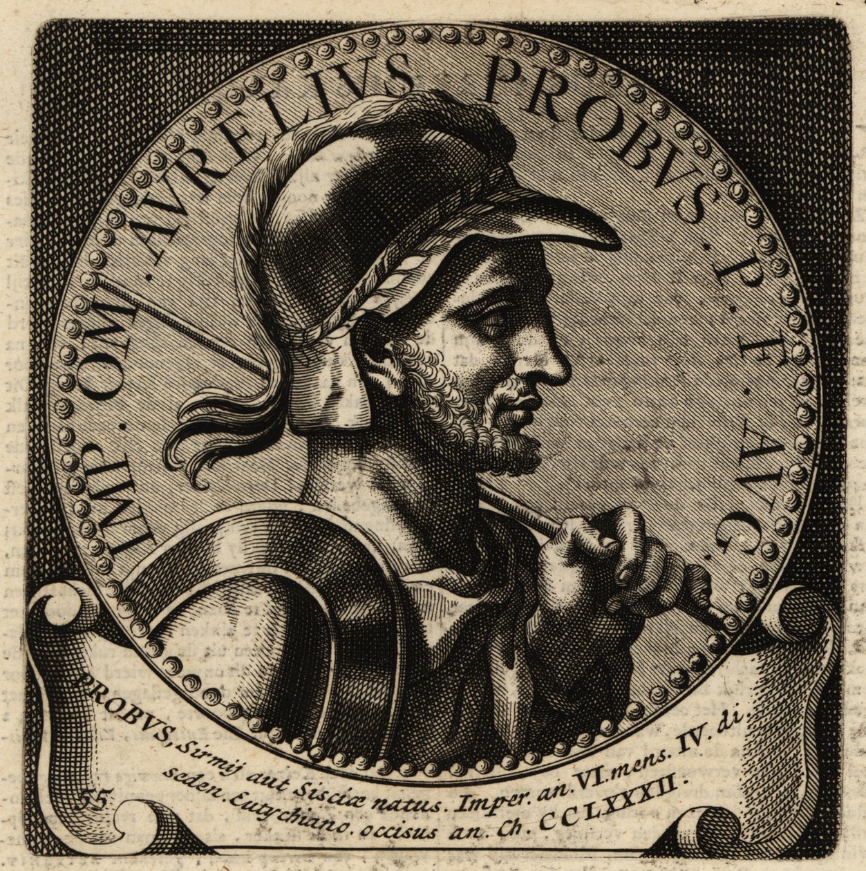 Portrett av den romerske keiseren Probus. av Netherlandish School