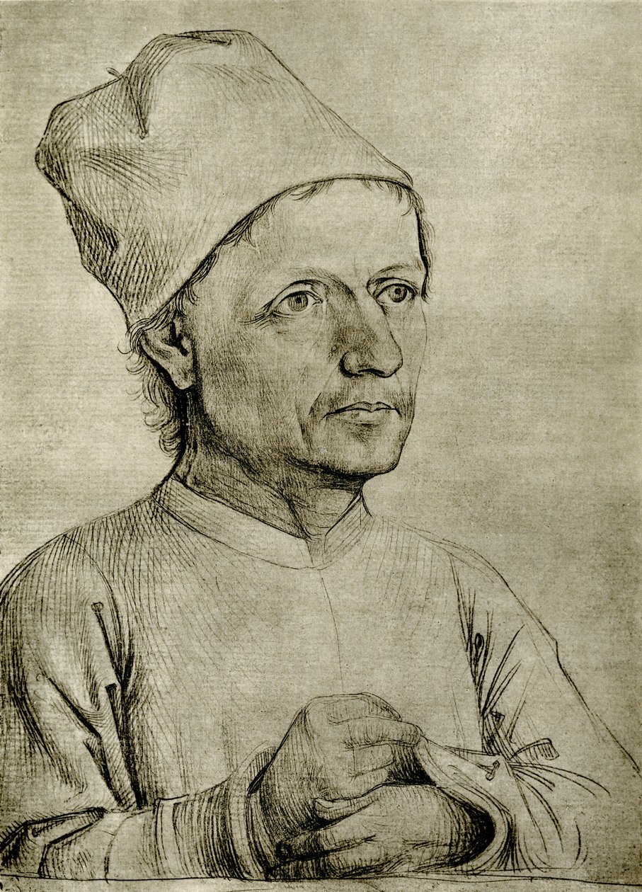 Portrett av en mann av Netherlandish School