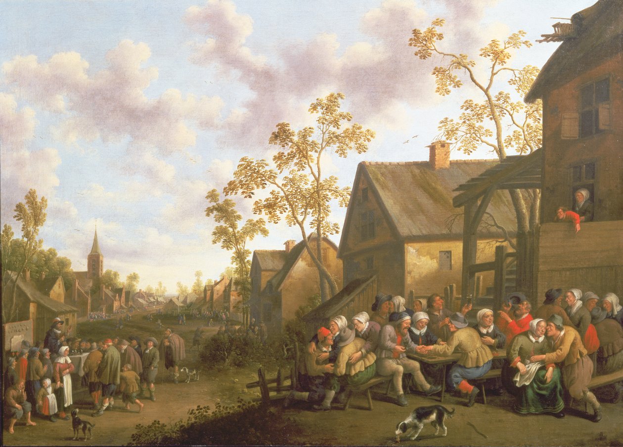 Den hellige familie (tempera på panel) av Netherlandish School