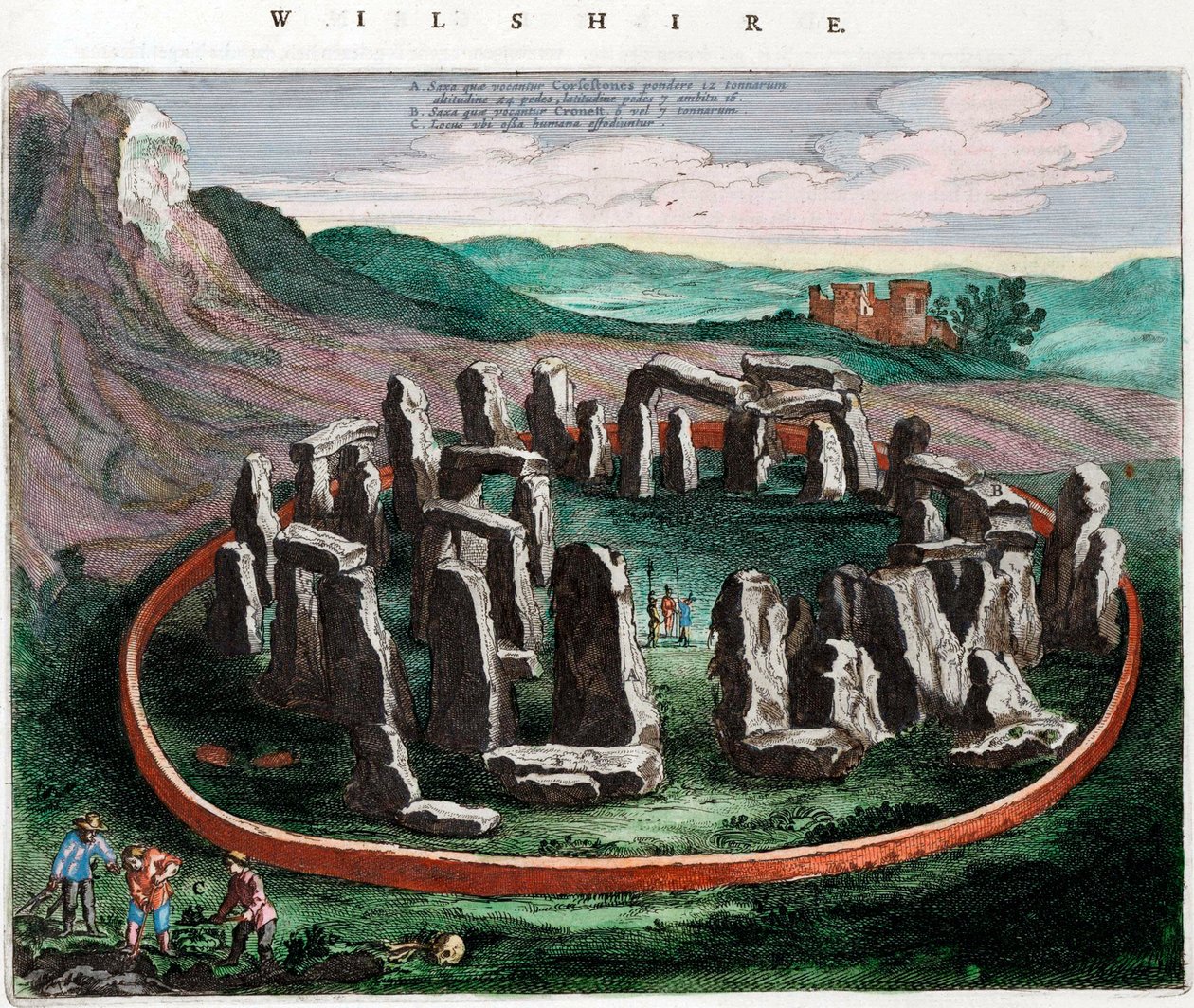 Utsikt over Stonehenge av Netherlandish School