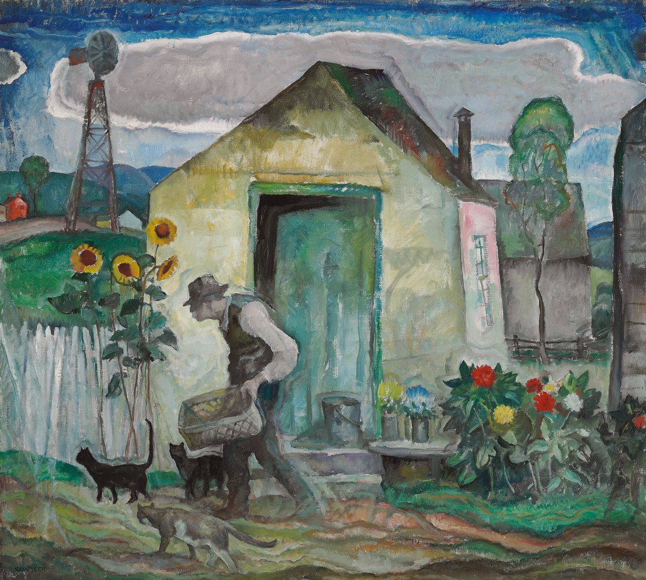 Gamle Albert, ca. 1928 (olje på lerret) av Newell Convers Wyeth