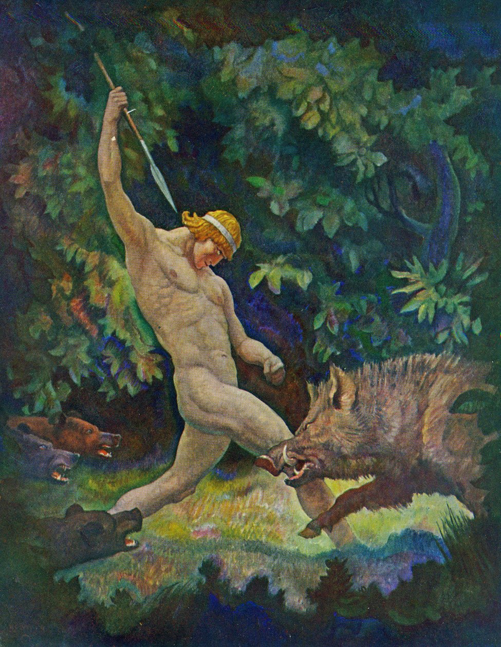 The Boar Hunt, 1929 av Newell Convers Wyeth
