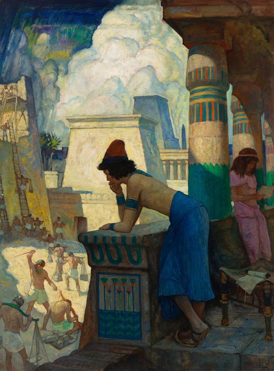 "Gutten, Moses..." av Newell Convers Wyeth