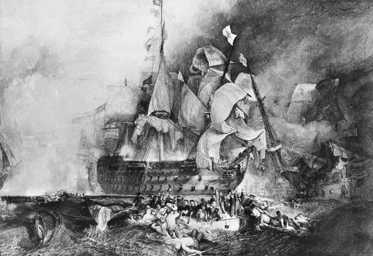 HMS Victory, britisk krigsskip, c1805 av Newton and Co