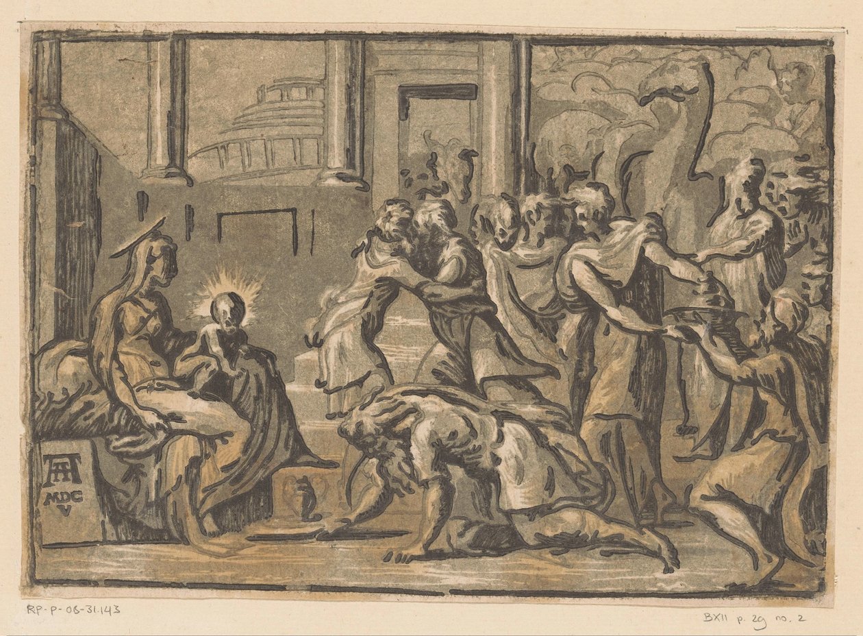 Tilbedelse av kongene av Niccolò Vicentino (attributed to)