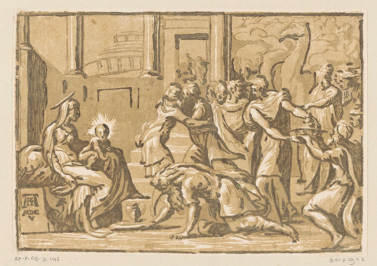 Tilbedelse av kongene av Niccolò Vicentino (attributed to)