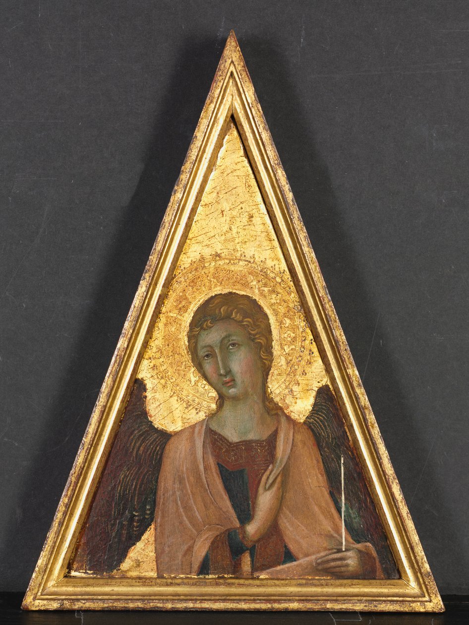 Pinnacle med engel, ca. 1340. av Niccolò di Segna