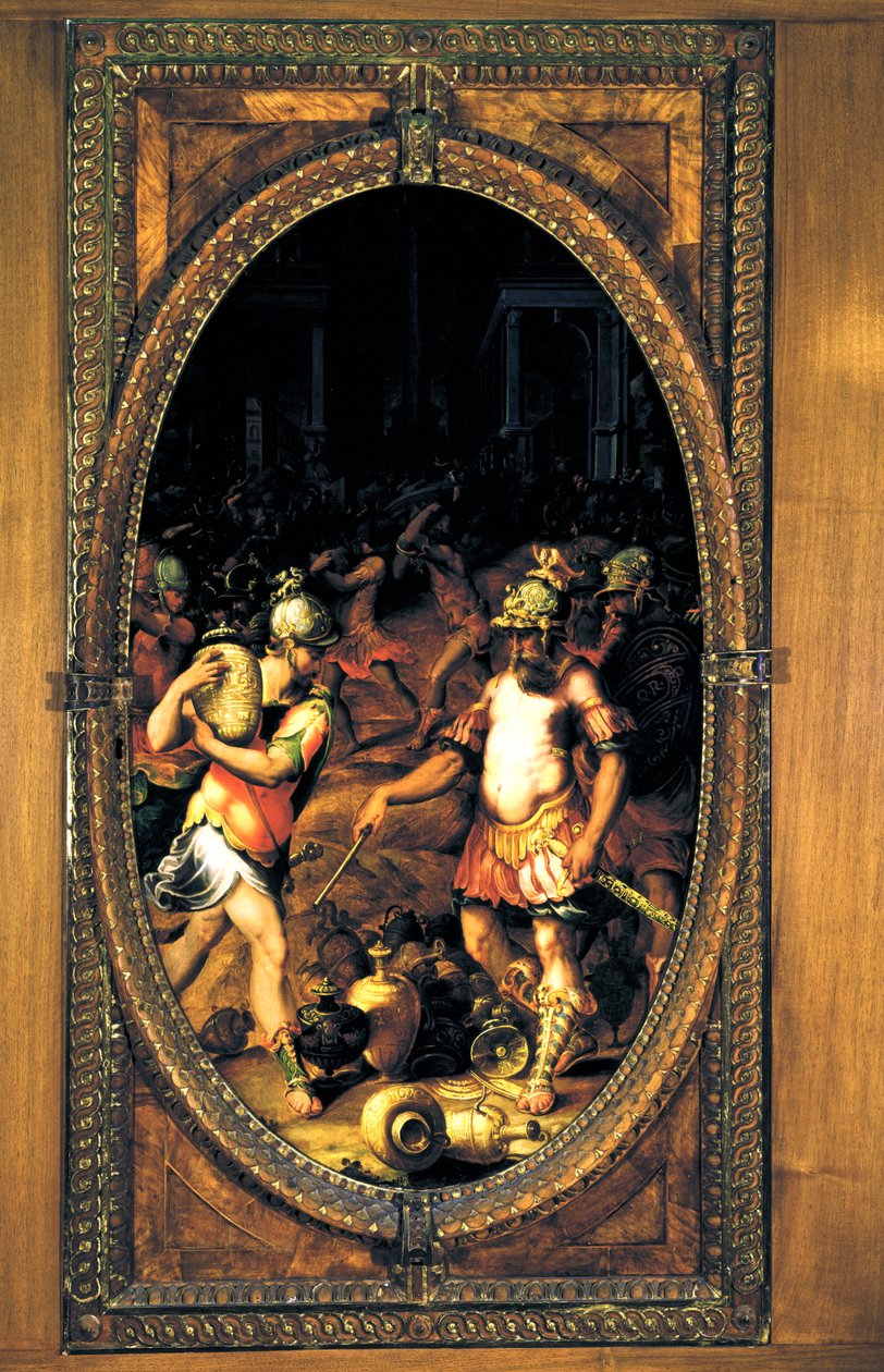 The Sacking of a City, 1572 (skifer) av Niccolo Betti