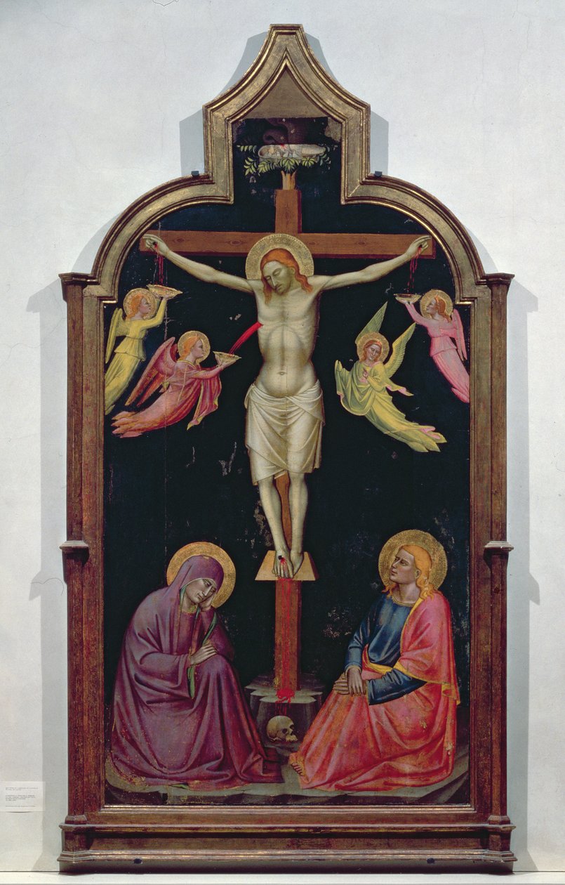 Korsfestelse (tempera på panel) av Niccolò Pietro di Gerini