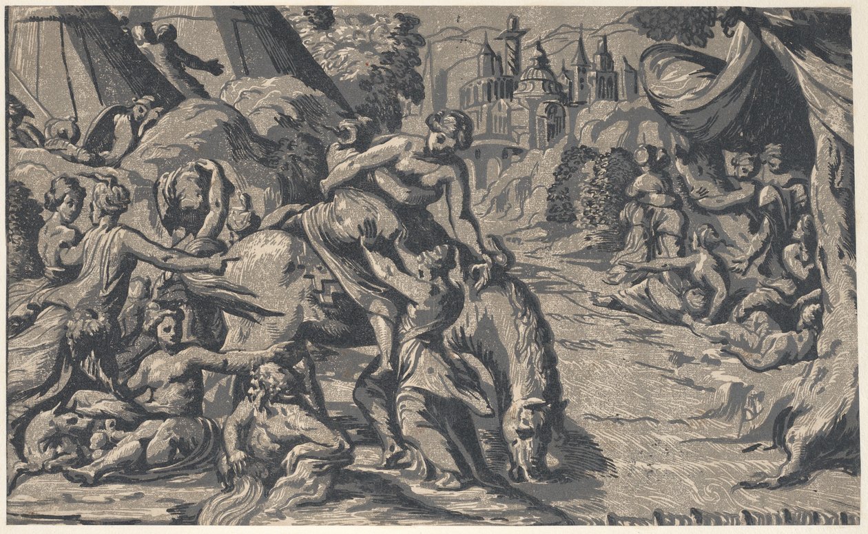 Flukten til Cloelia, 1540-50., 1540-50. av Niccolo Vicentino