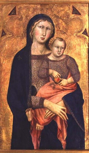 Madonna og barn av Niccolo di ser Sozzo Tegliacci