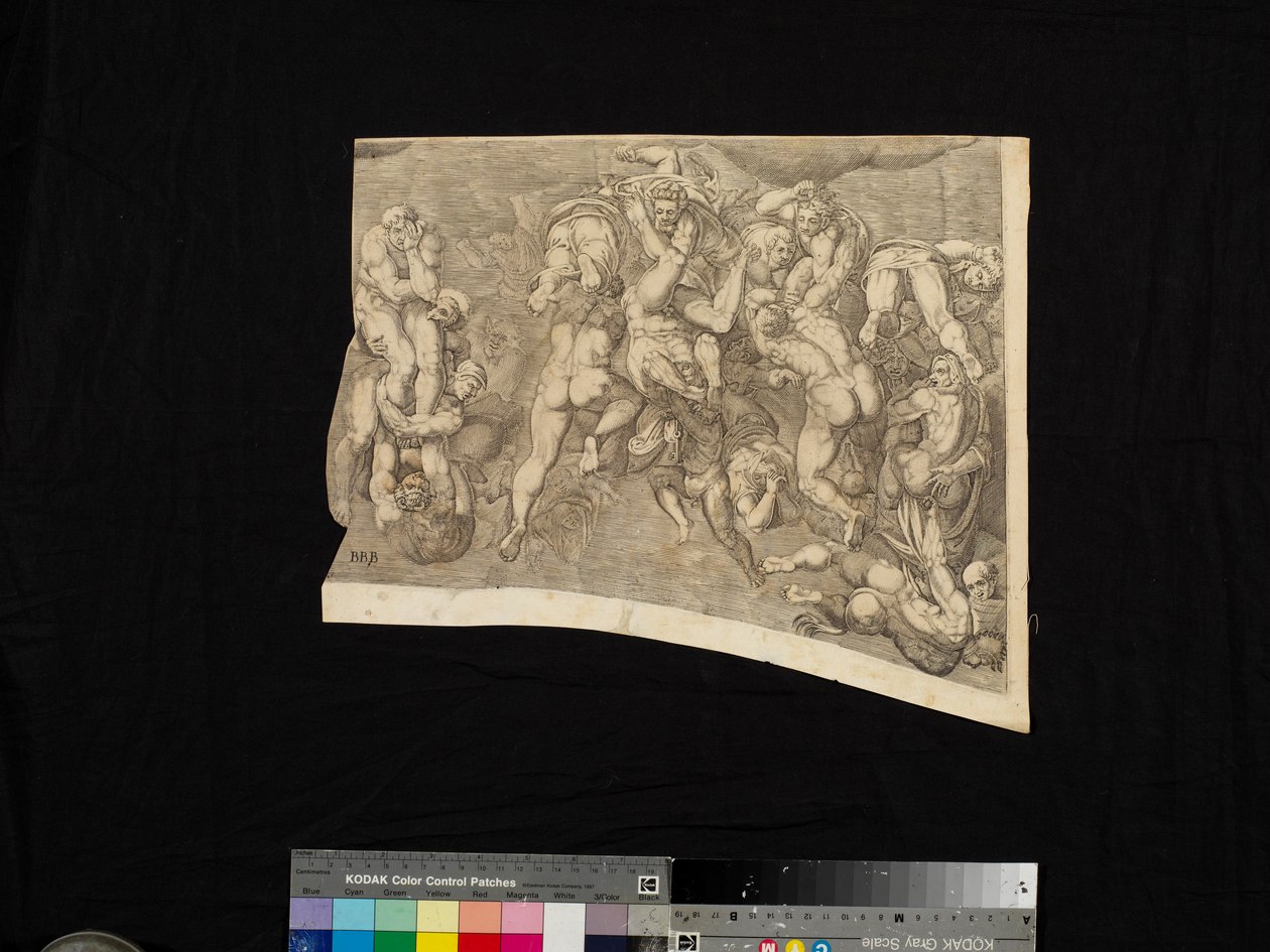 Scene fra The Last Judgment av Nicholas Beatrizet