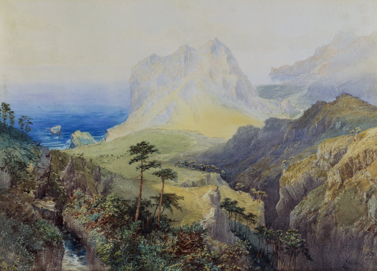 Kystscene av Nicholas Chevalier