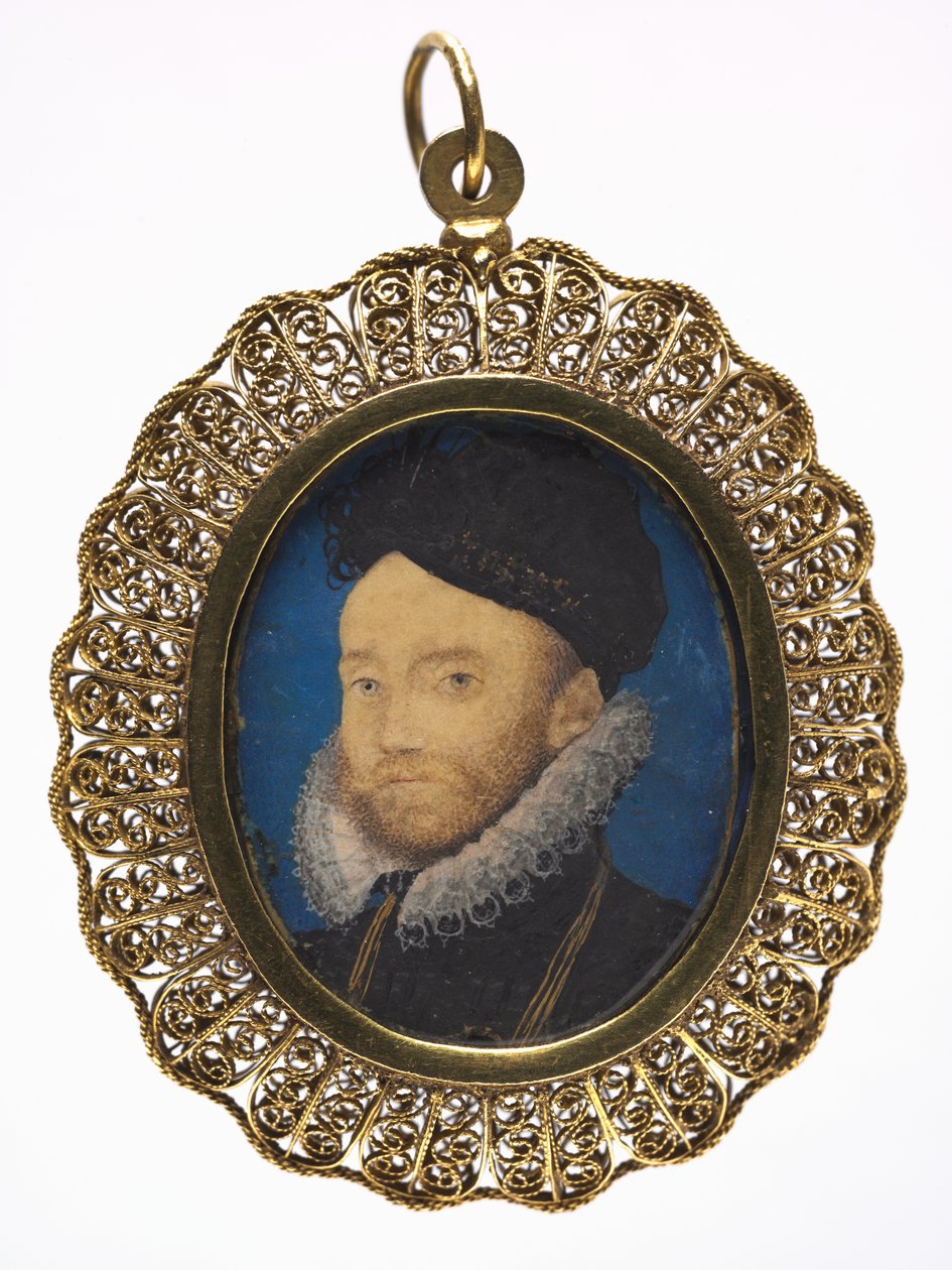 Portrett av en mann, 1590-tallet. av Nicholas Hilliard