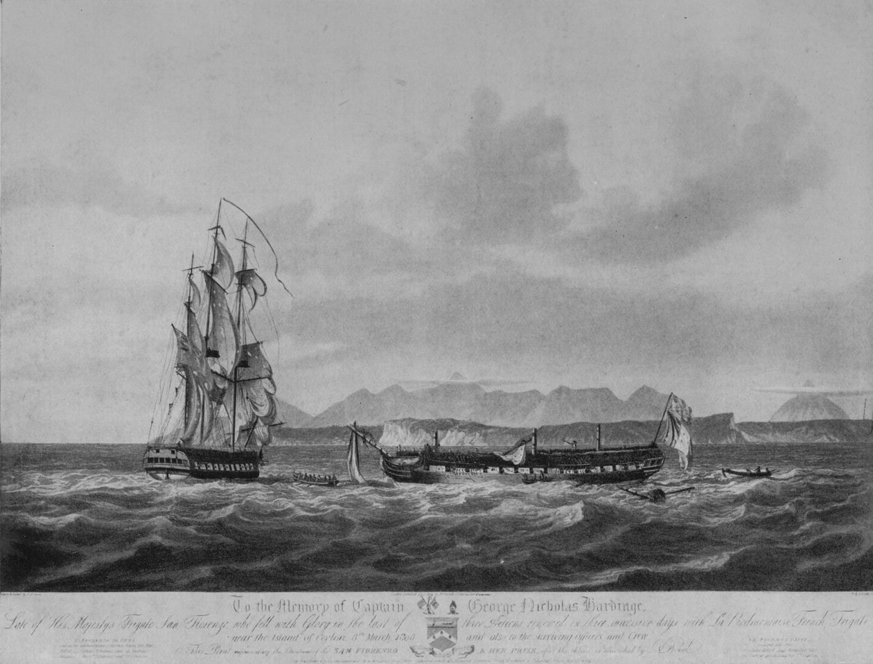 A Three Days Chase and Capture, c1809 av Nicholas Pocock