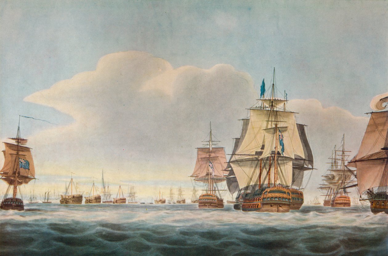 Slaget ved København, c1801 av Nicholas Pocock