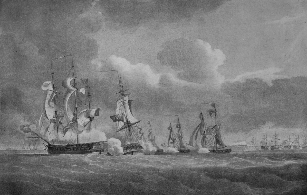 Driv handling av Lord Cochrane, c1807 av Nicholas Pocock