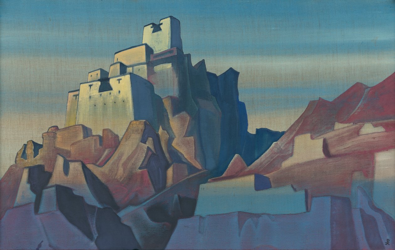 Slottet i Ladakh, 1933 av Nicholas Roerich