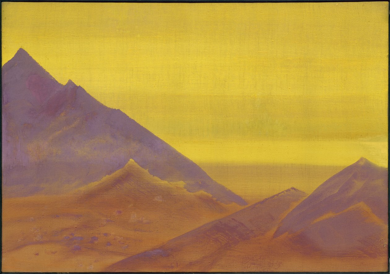 Dawn, ca. 1930 av Nicholas Roerich