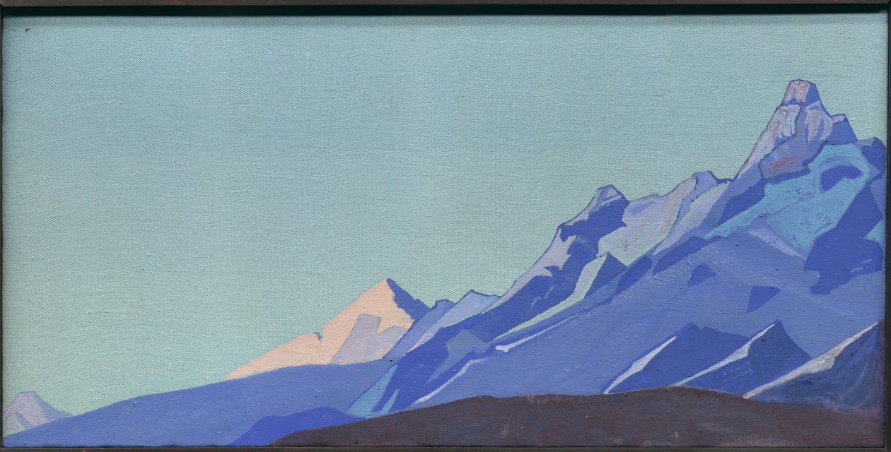 Himalaya, kveld, 1933 av Nicholas Roerich
