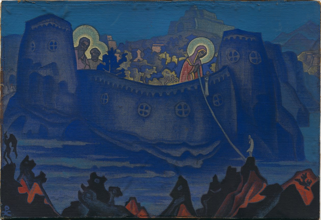 Madonna Laboris, skisse, ೧೯೩೩ av Nicholas Roerich