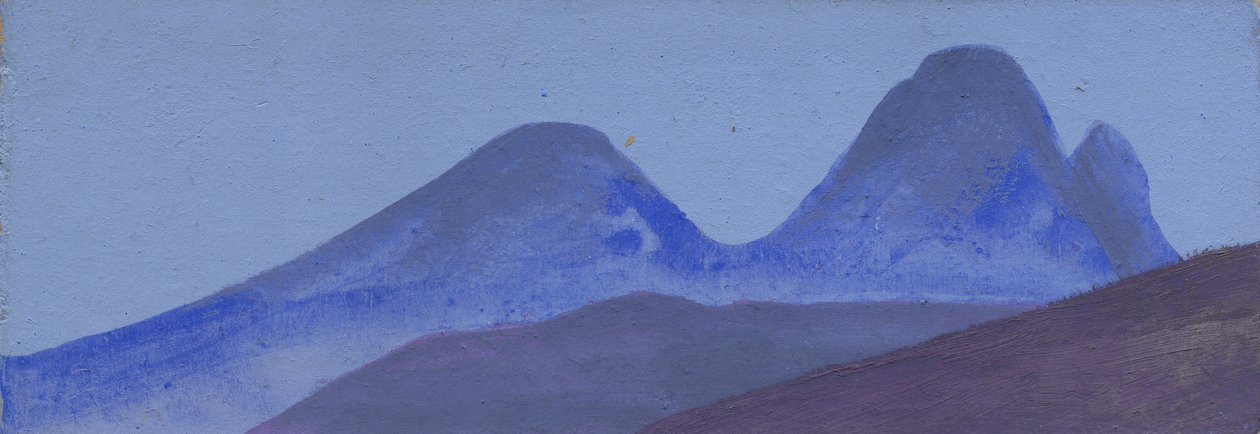 Fjellstudie, ca.1936-47 av Nicholas Roerich
