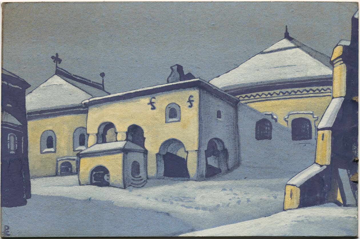 Gamle Pskov, 1936 av Nicholas Roerich