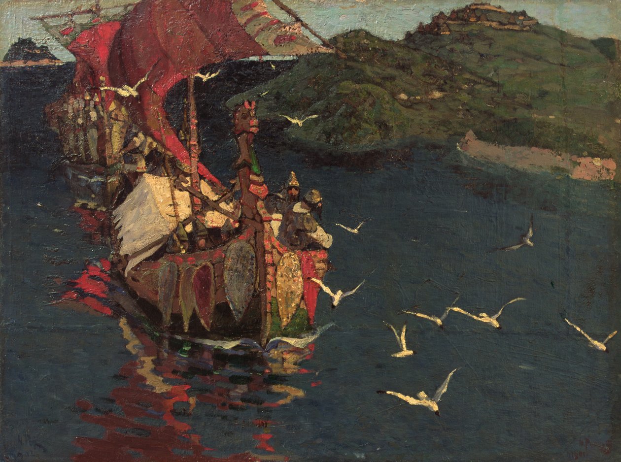 Oversjøiske gjester, 1901 av Nicholas Roerich