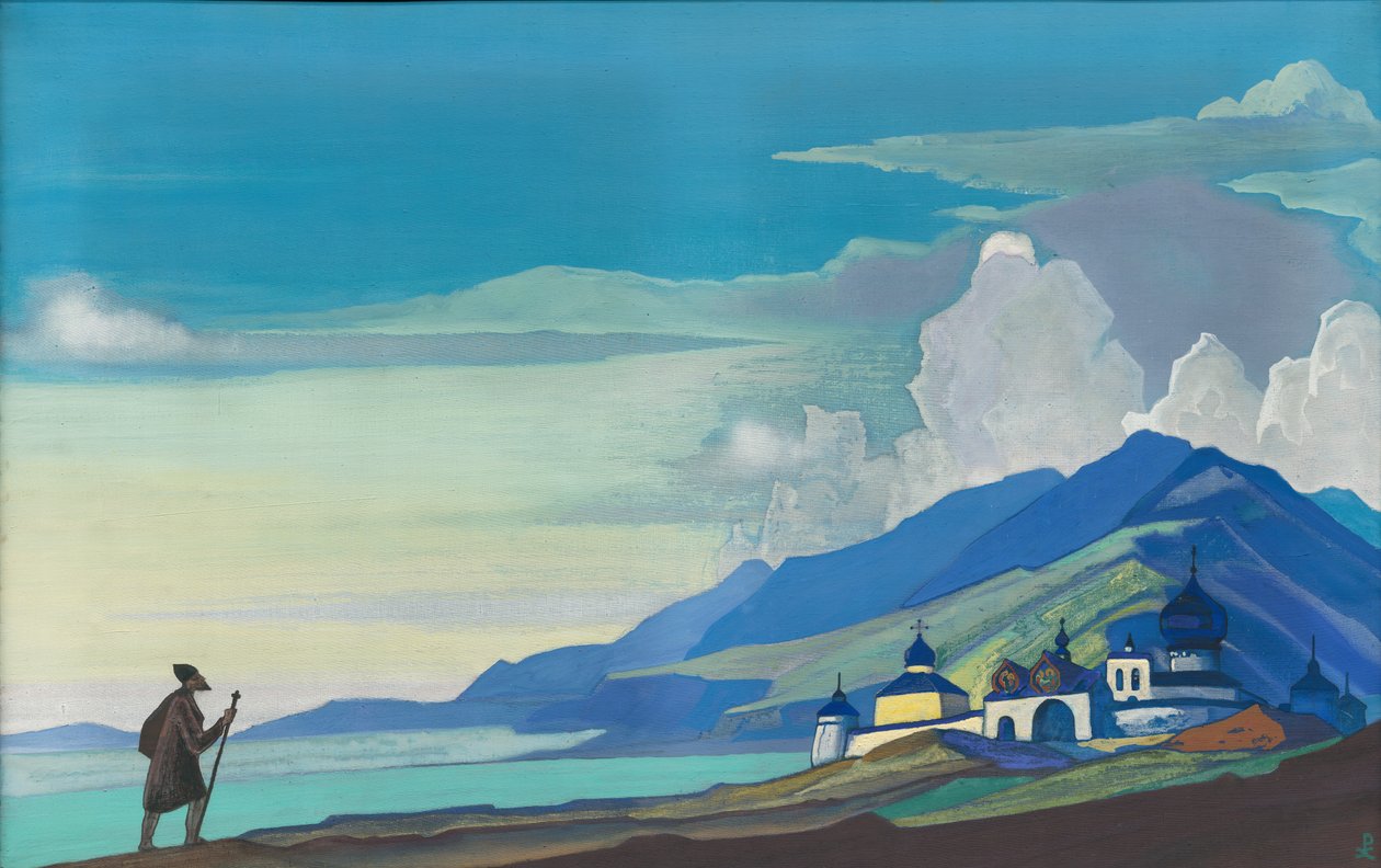 Pilgrim of the Radiant City, 1933 av Nicholas Roerich