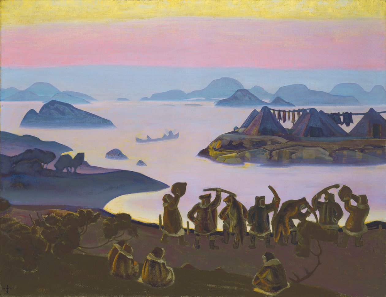 The Call of the Sun, 1919. av Nicholas Roerich