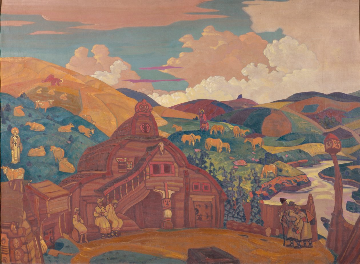 De tre gledene, 1916 av Nikolai Konstantinowitsch Roerich
