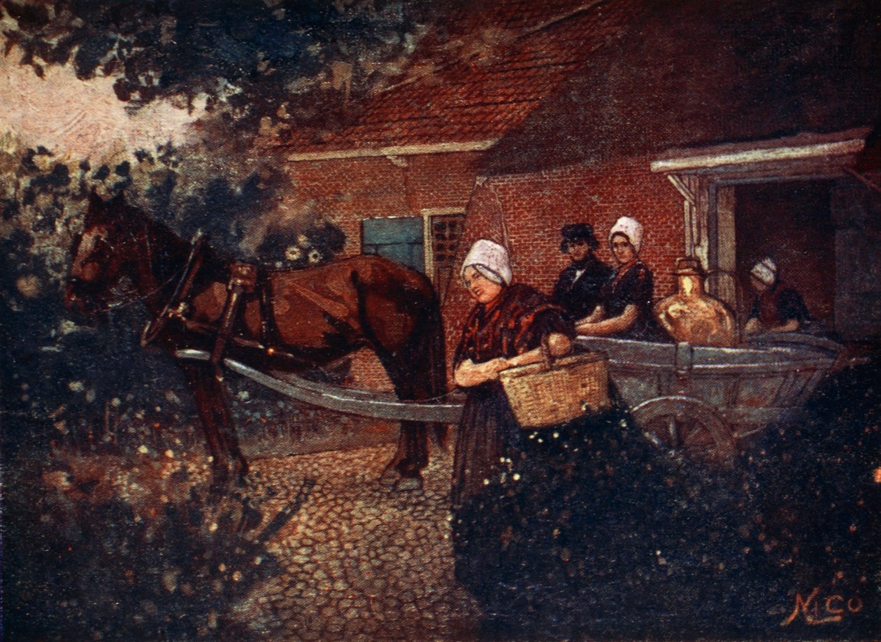 En Walcheren melkevogn, 1904 av Nico Jungman