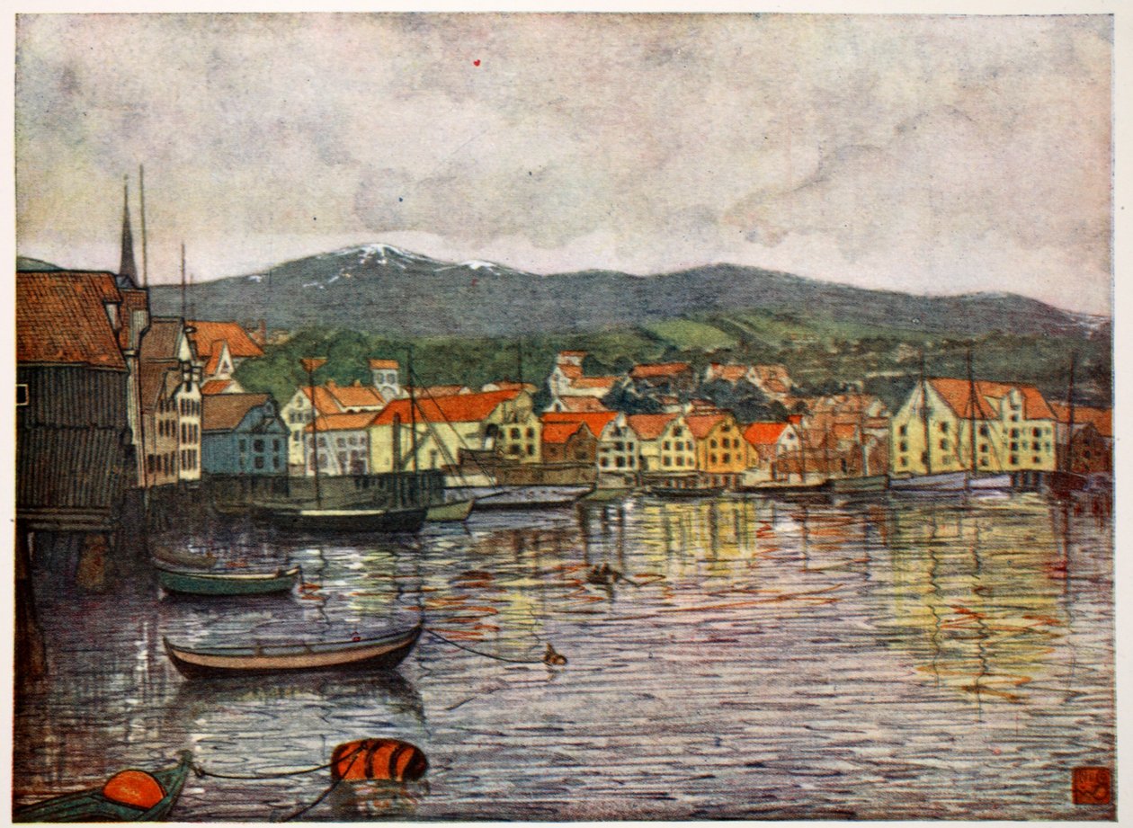 Molde by, 1905 av Nico Jungman