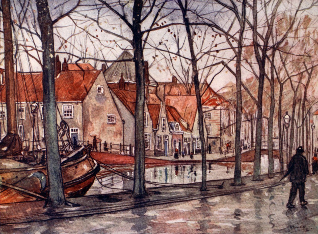 Havnen, Haag, 1904 av Nico Jungman