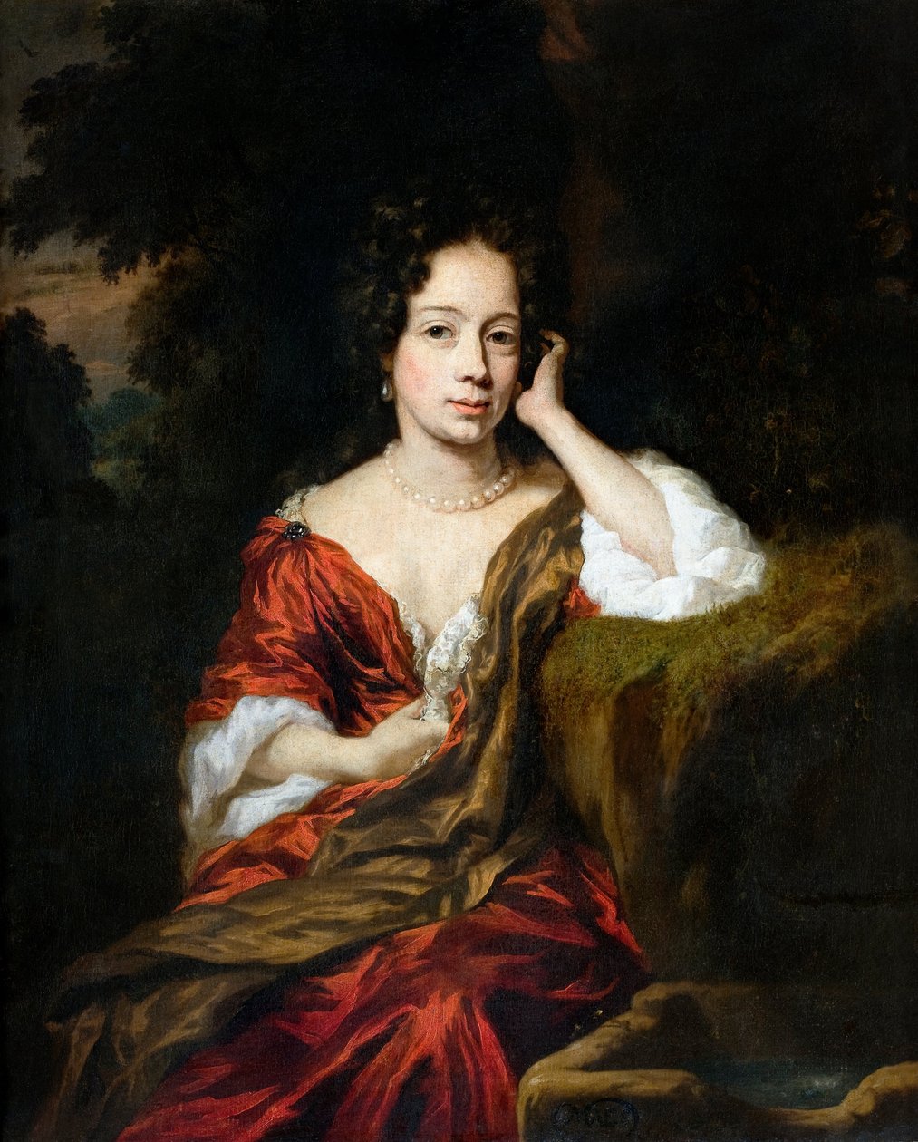Portrett av en kvinne, 1680 av Nicolaes Maes