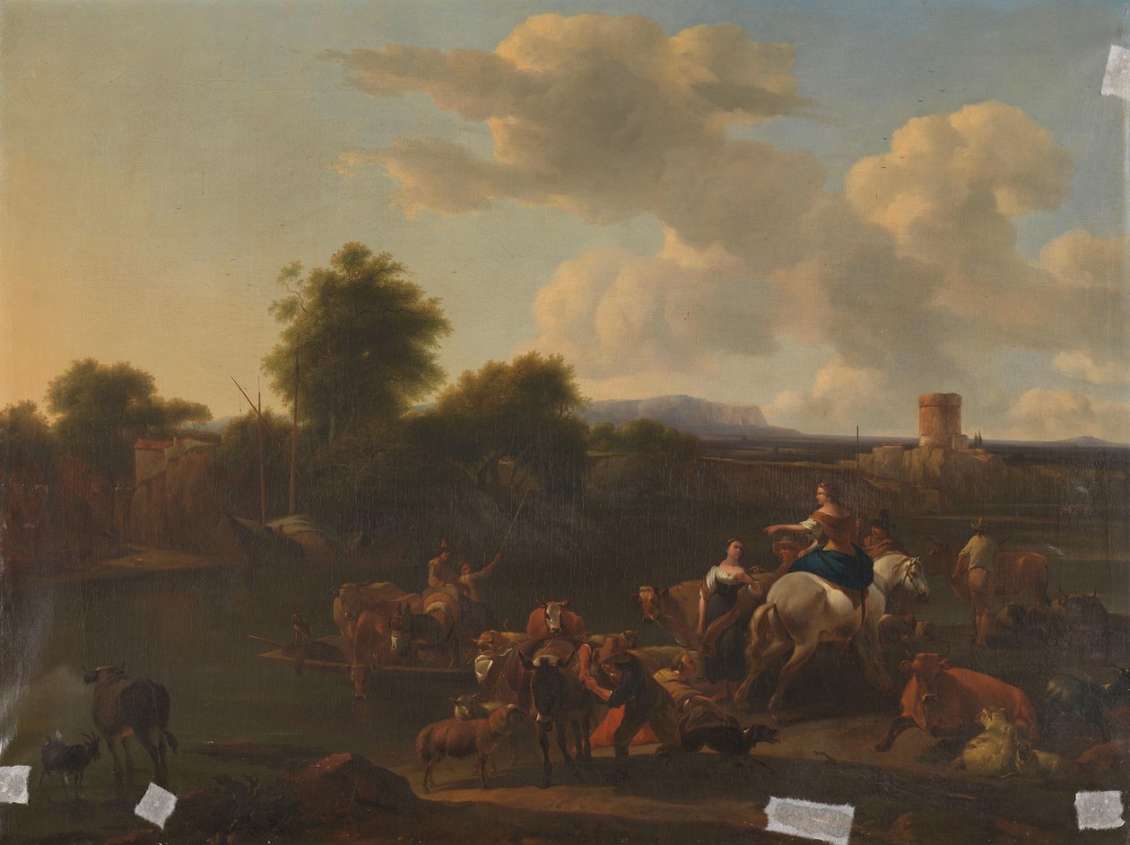 Storfefergen av Nicolaes Pietersz Berchem (copy after)