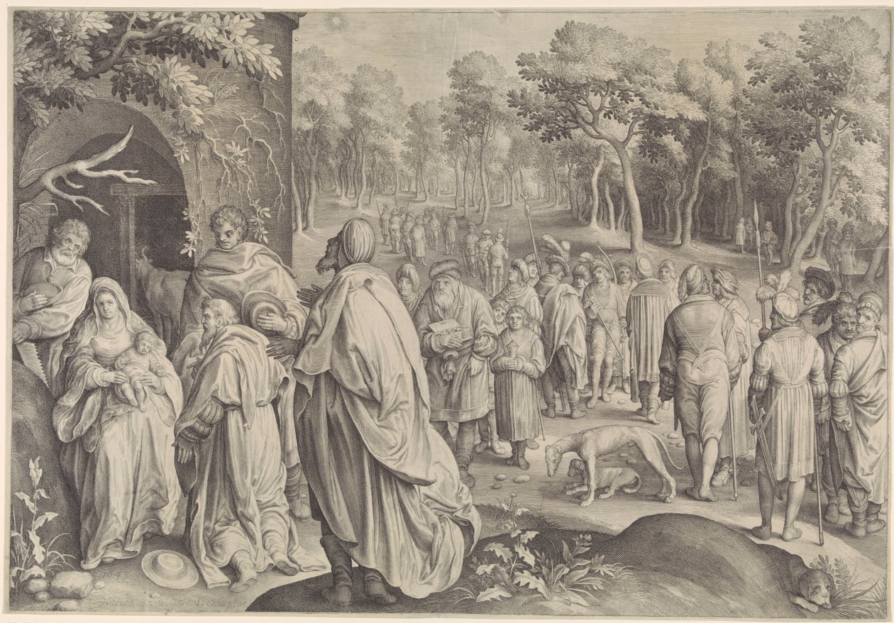 Tilbedelse av kongene av Nicolaes de Bruyn