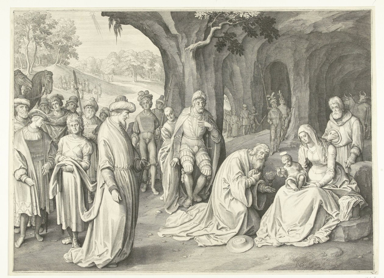Tilbedelse av kongene av Nicolaes de Bruyn