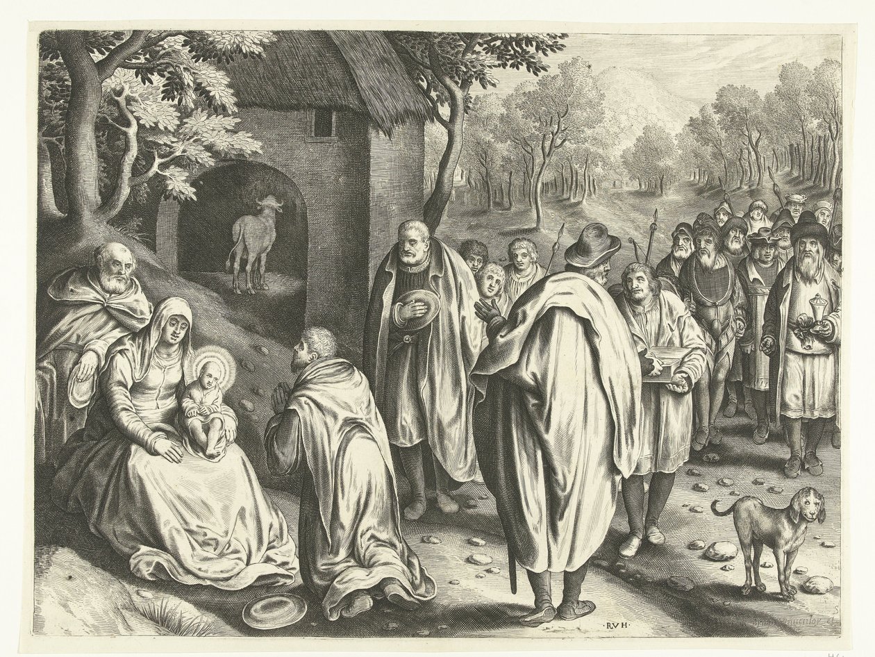 Tilbedelse av kongene av Nicolaes de Bruyn