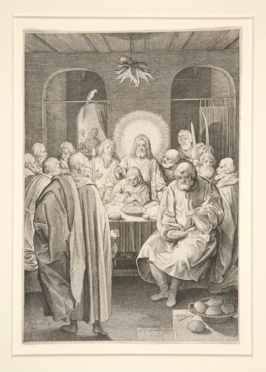 The Last Supper (Passion Series) av Nicolaes de Bruyn